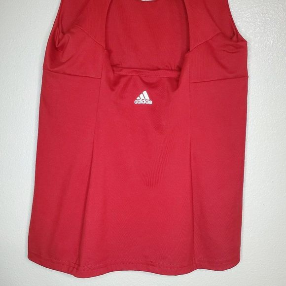 Adidas Athletic Red Tank Top Size L - Picture 5 of 6